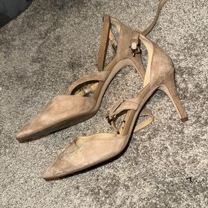 Sam Edelman Tan Suede Heels